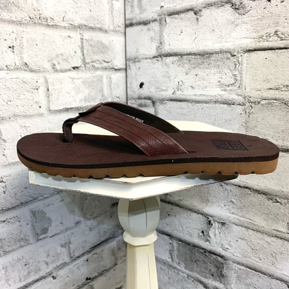 Reef Faux Leather Sandals Flip Flops New